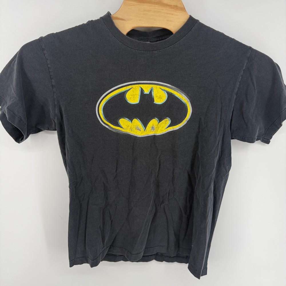 Vintage 1999 Batman The Ride Six Flags Over Georgia T Shirt Mens Large Black USA